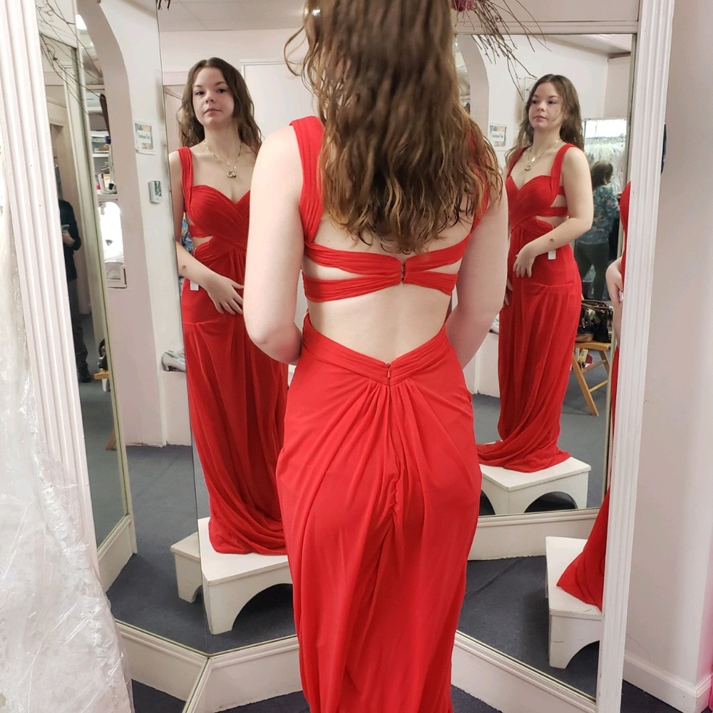 Red prom dress